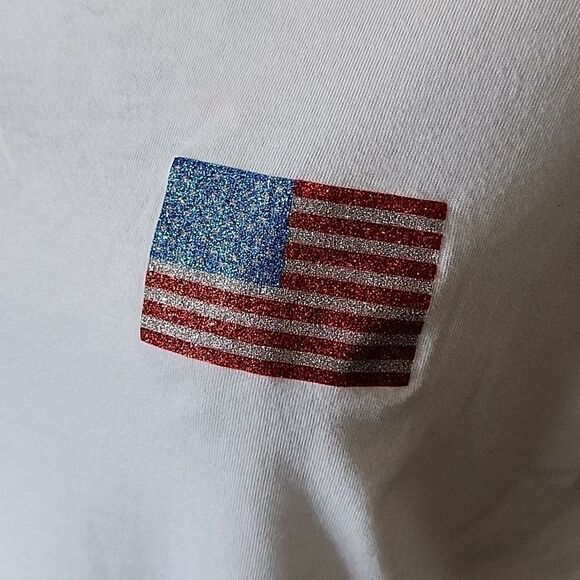 PINK Patriotic Cropped Top - Picture 2 of 10